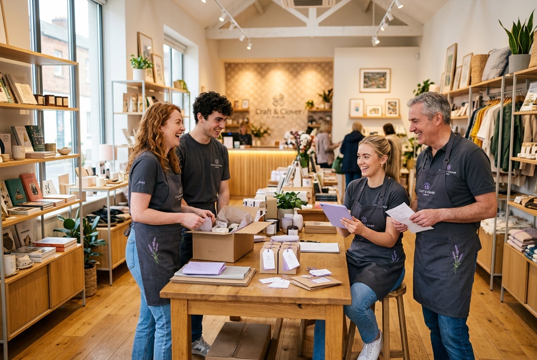 The team behind the counter